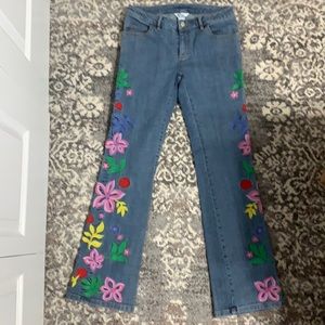 Lilly Pulitzer white label flared jeans